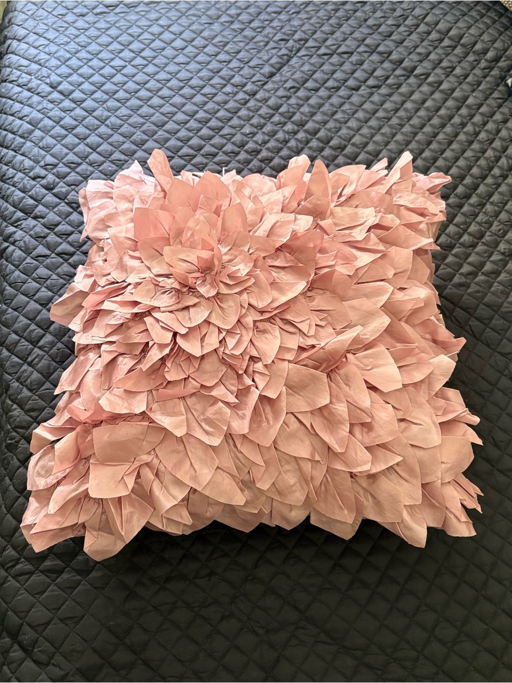 Pier 1 Blush Layered Petal Accent Pillow